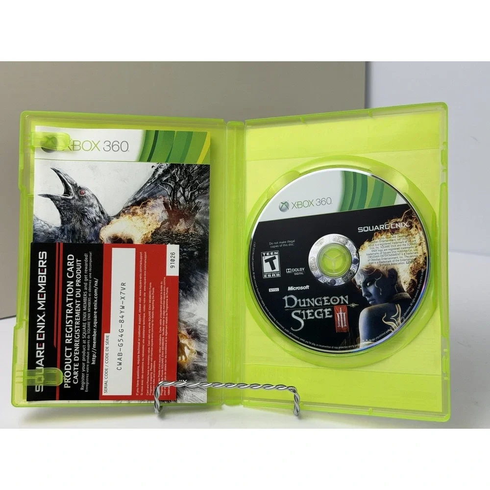Dungeon Siege 3 III (Xbox 360, 2011) Complete With Manual